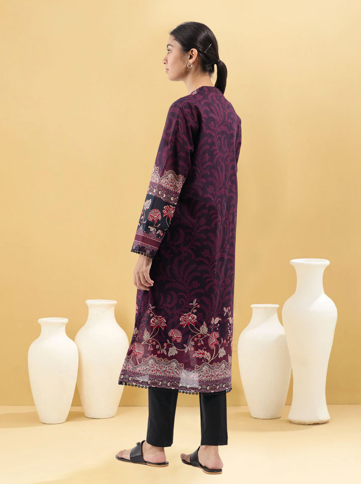 1 PIECE - PRINTED LAWN SHIRT - CHINTZ CHIC MORBAGH SU_22