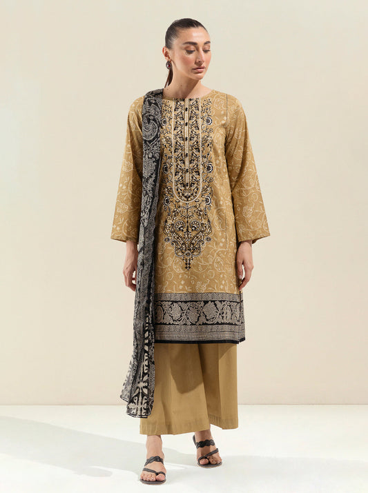 2 PIECE - PRINTED LAWN SUIT - FALL LEAF MORBAGH SU_23