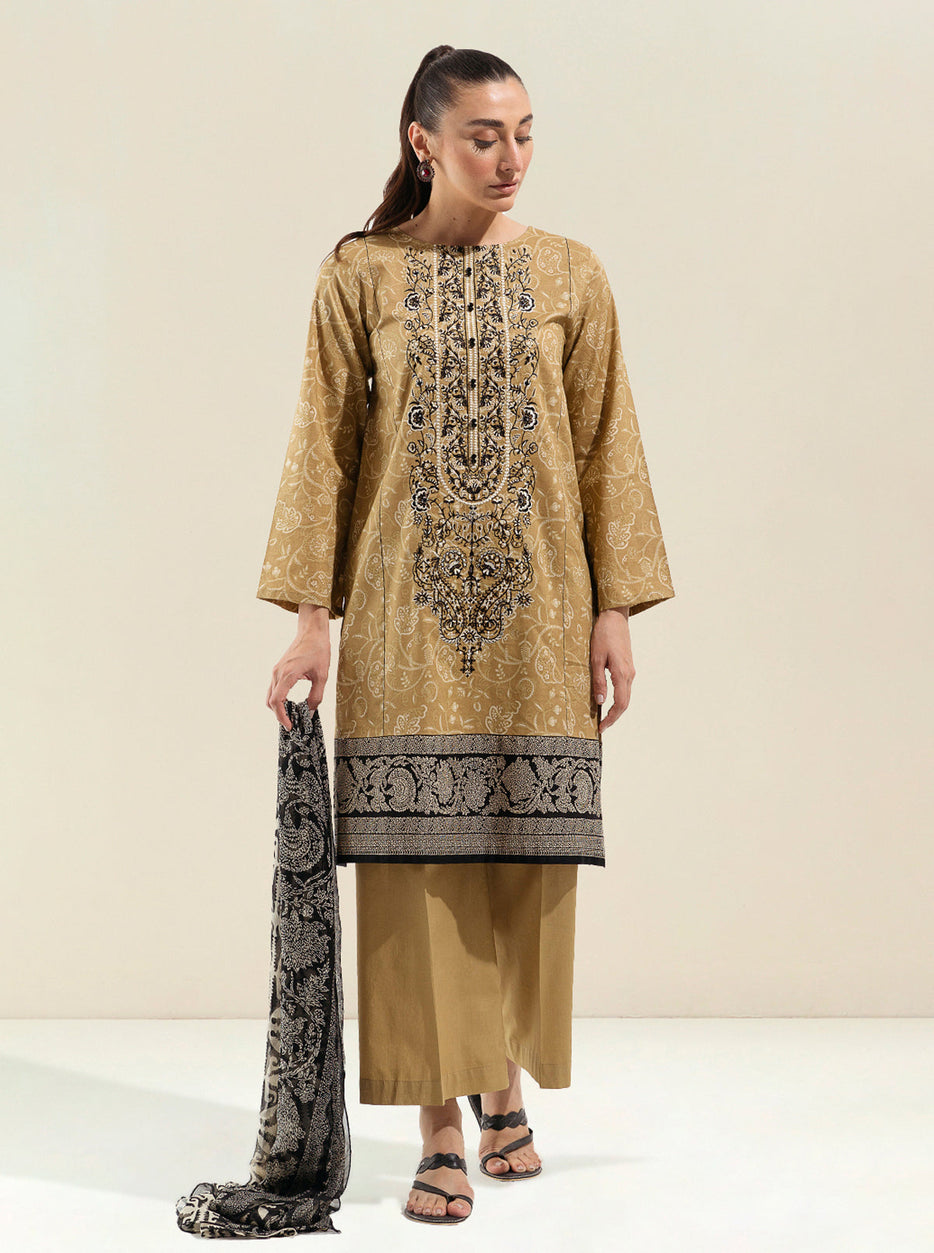 2 PIECE - PRINTED LAWN SUIT - FALL LEAF MORBAGH SU_23
