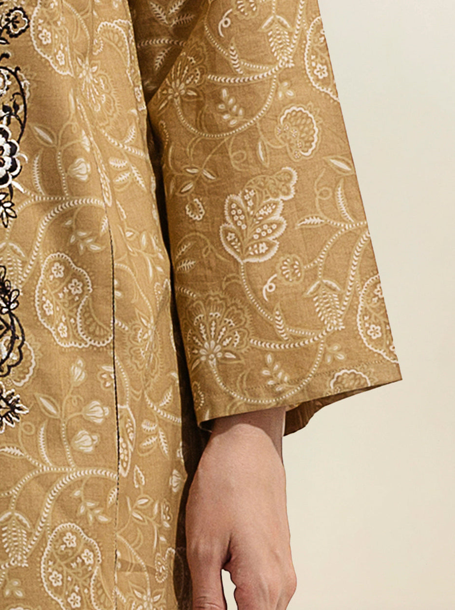 2 PIECE - PRINTED LAWN SUIT - FALL LEAF MORBAGH SU_23