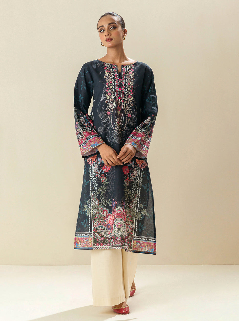 1 PIECE - PRINTED LAWN SHIRT - ORION LIGHT MORBAGH SU_23