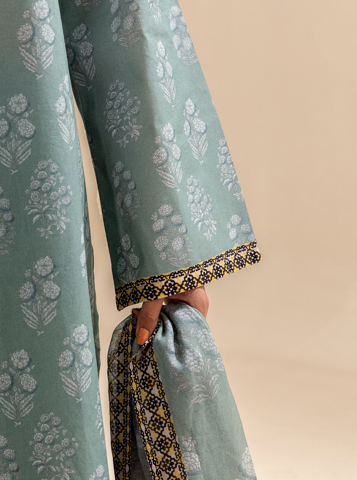 2 PIECE PRINTED LAWN -SLATE VERVE BT-MORBAGH SU_24