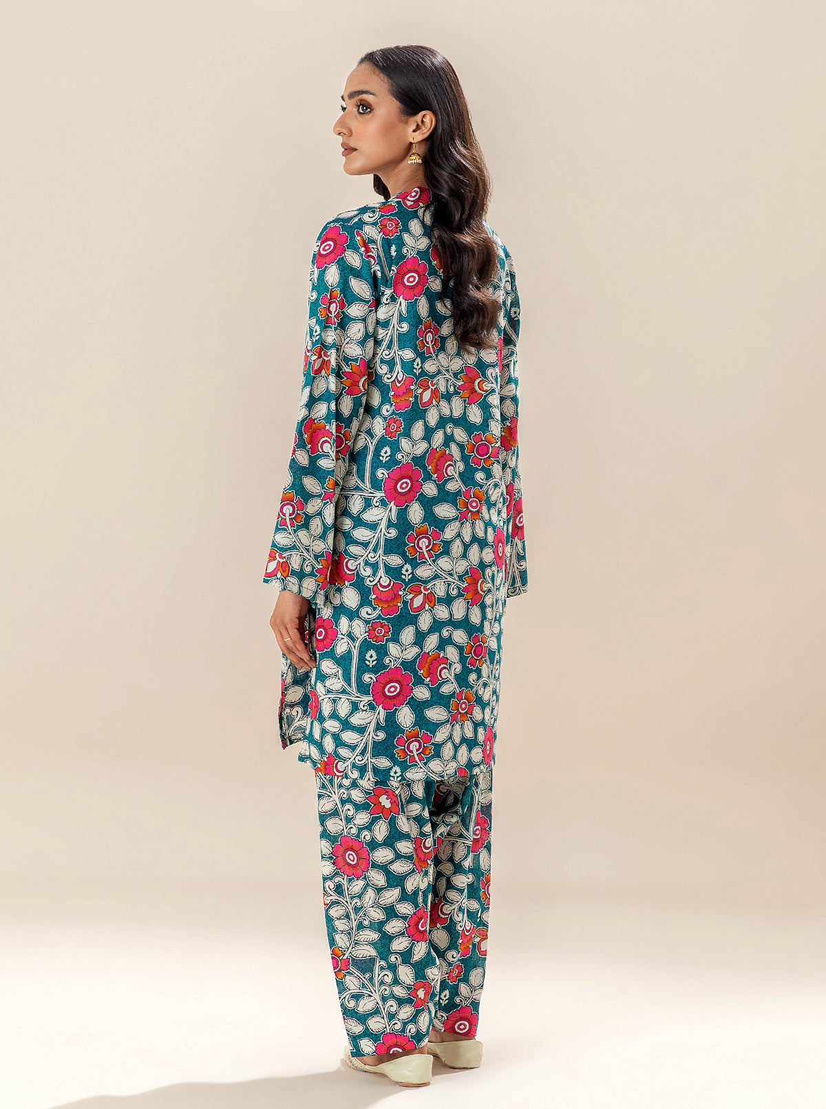 2 PIECE PRINTED LAWN SUIT-FROSTY SPRING BT-MORBAGH SU_24