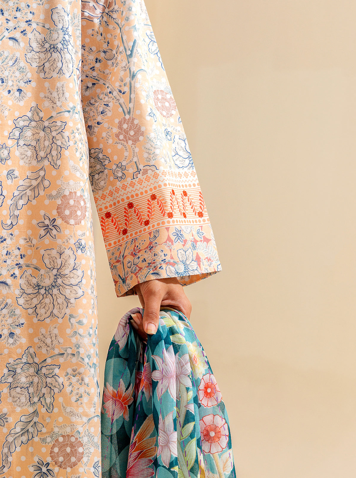 3 PIECE PRINTED LAWN SUIT - PEACHY SENSE BT-MORBAGH SU_24