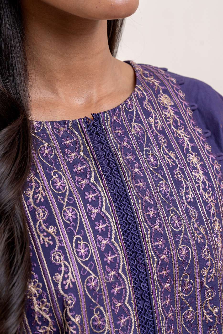 3 PIECE EMBROIDERED LAWN SUIT-FLORAL HAZE (UNSTITCHED)