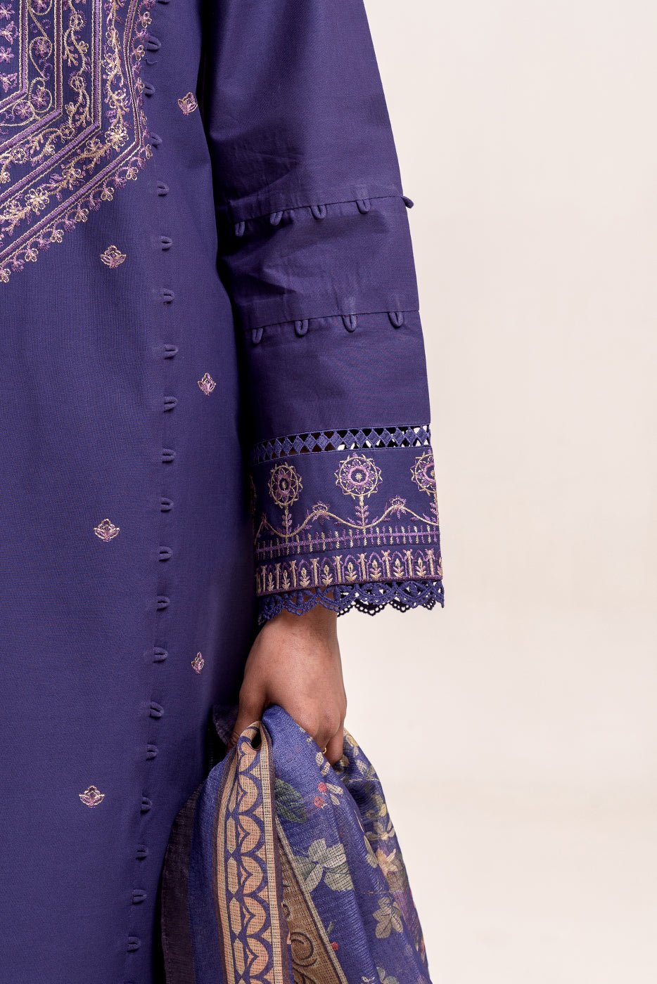 3 PIECE EMBROIDERED LAWN SUIT-FLORAL HAZE (UNSTITCHED)