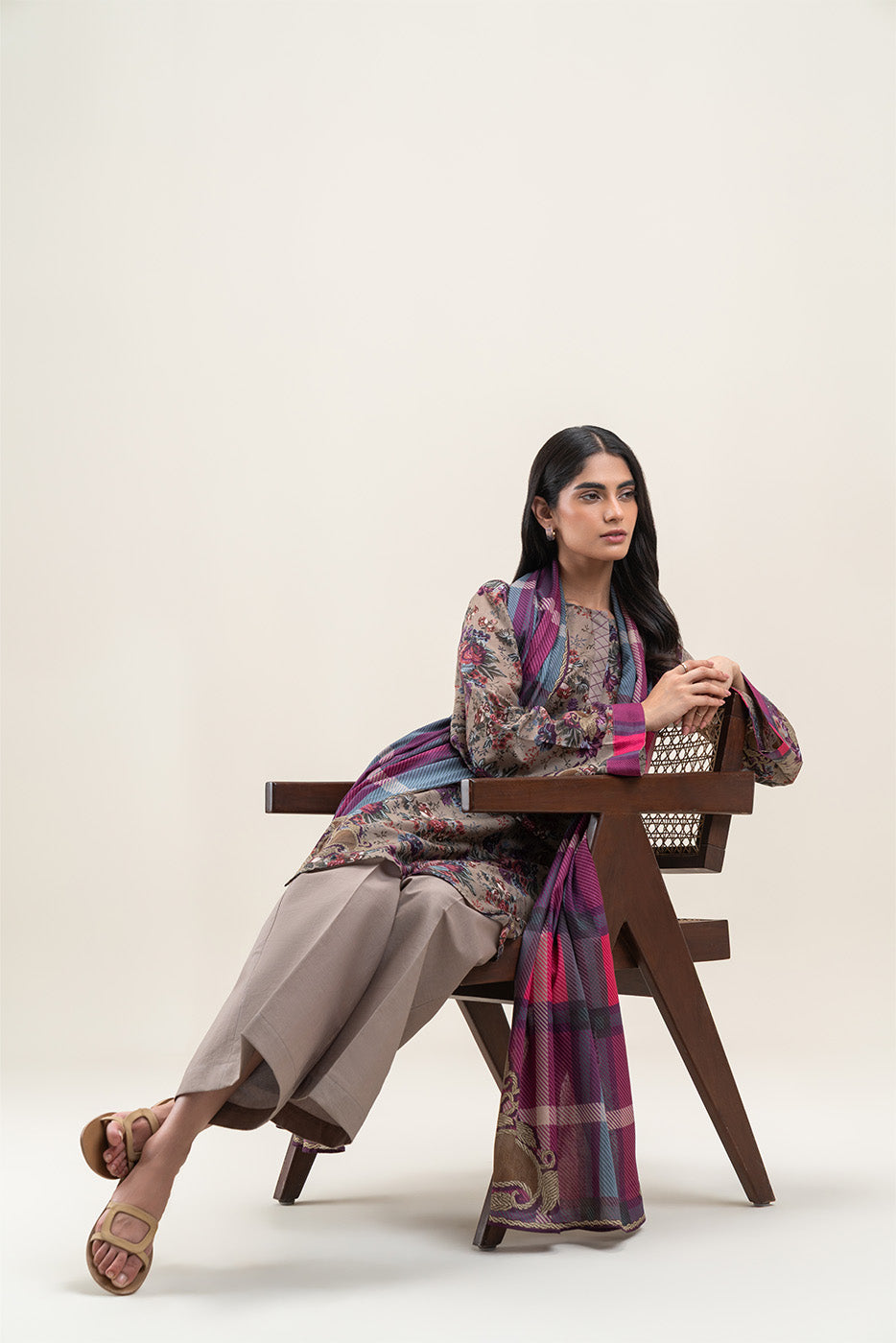 3 PIECE PRINTED LAWN LAWN SUIT-HAZEL DRAPE (UNSTITCHED)