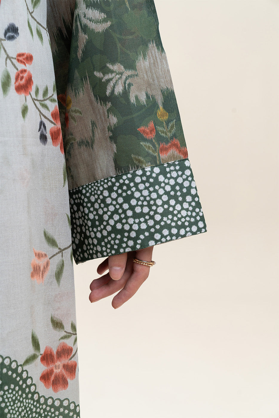 3 PIECE PRINTED LAWN SUIT-SAGE GLAM (UNSTITCHED)