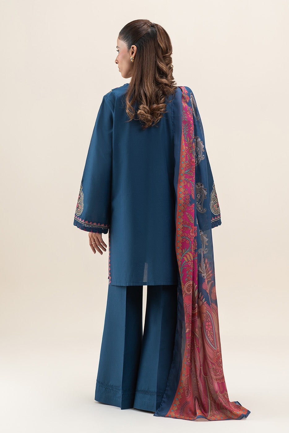 3 PIECE EMBROIDERED LAWN SUIT-CERULEAN DREAM (UNSTITCHED)
