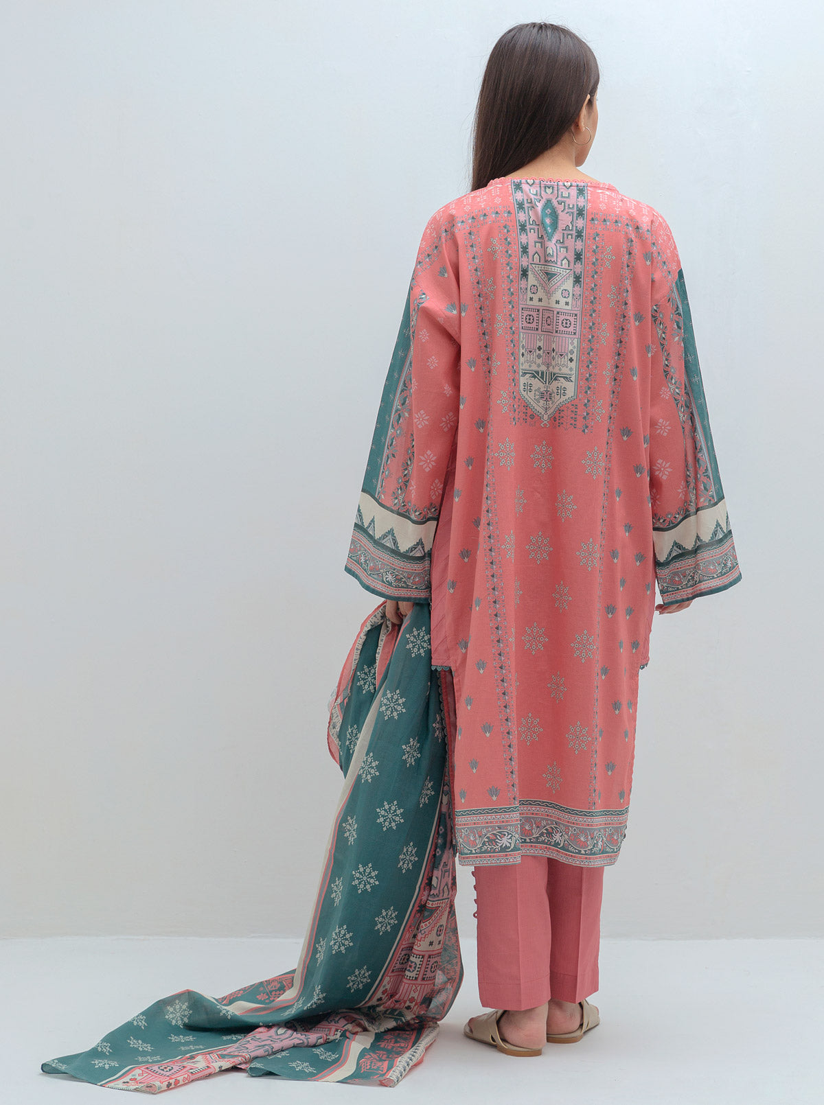 Coral Glow-Printed-3P MORBAGH SU_21