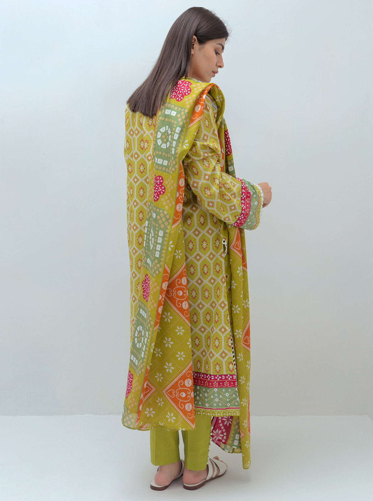 Olive Green-Printed-3P MORBAGH SU_21