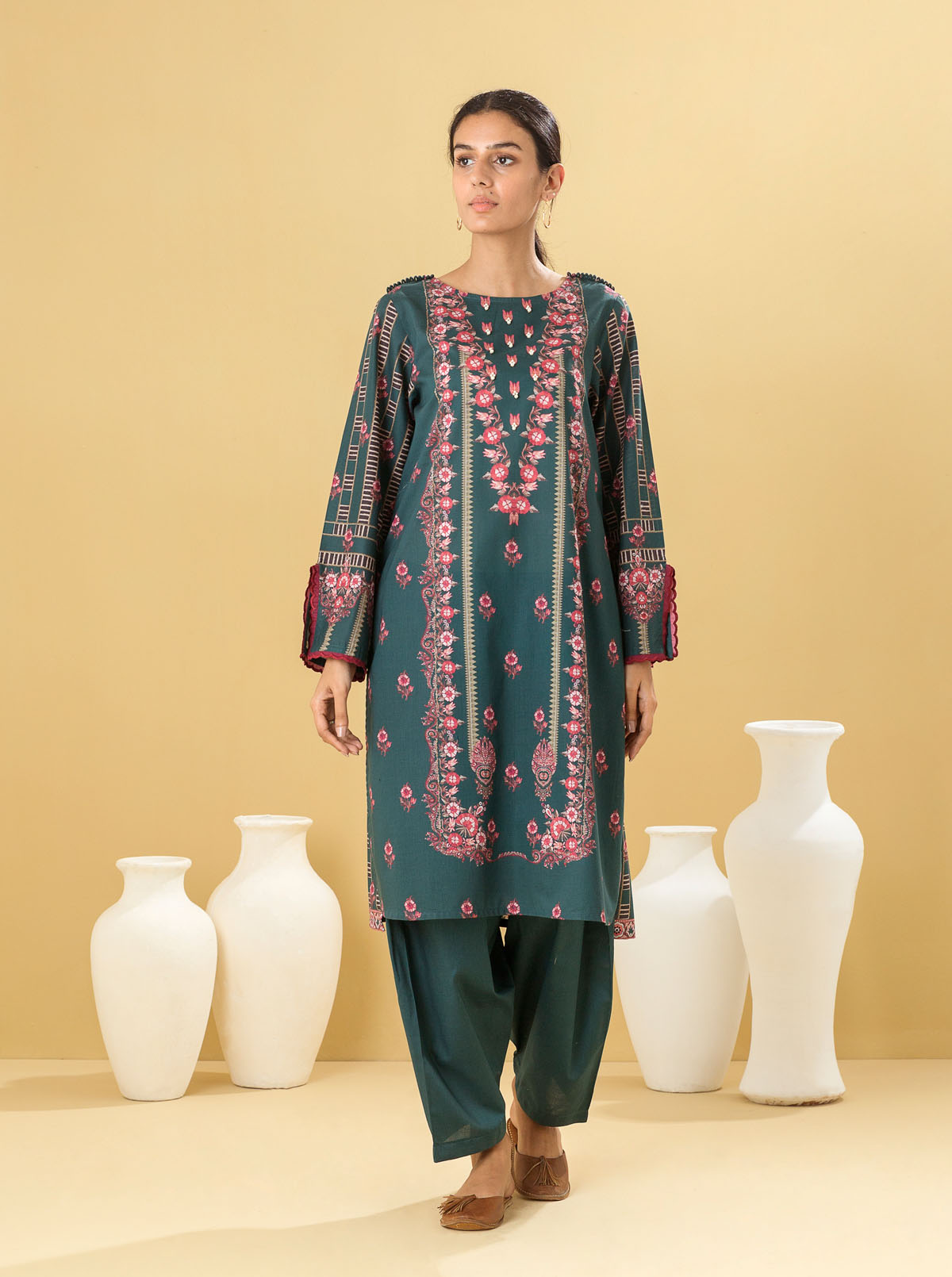 1 PIECE - PRINTED LAWN SHIRT - DREAMY HAZE MORBAGH SU_22