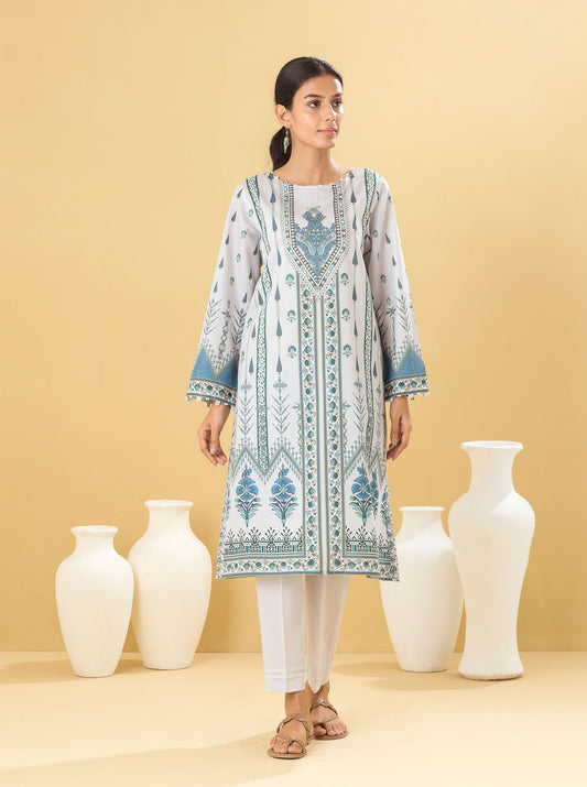 1 PIECE - PRINTED LAWN SHIRT - SPRING ESSENTIAL MORBAGH SU_22