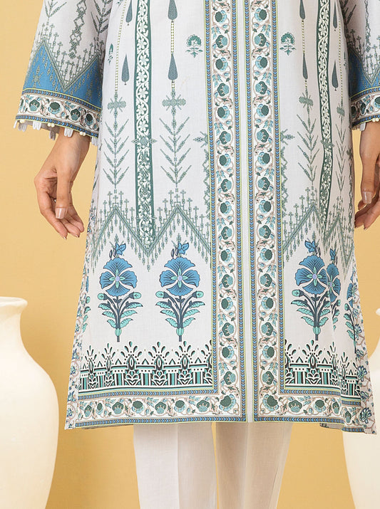 1 PIECE - PRINTED LAWN SHIRT - SPRING ESSENTIAL MORBAGH SU_22