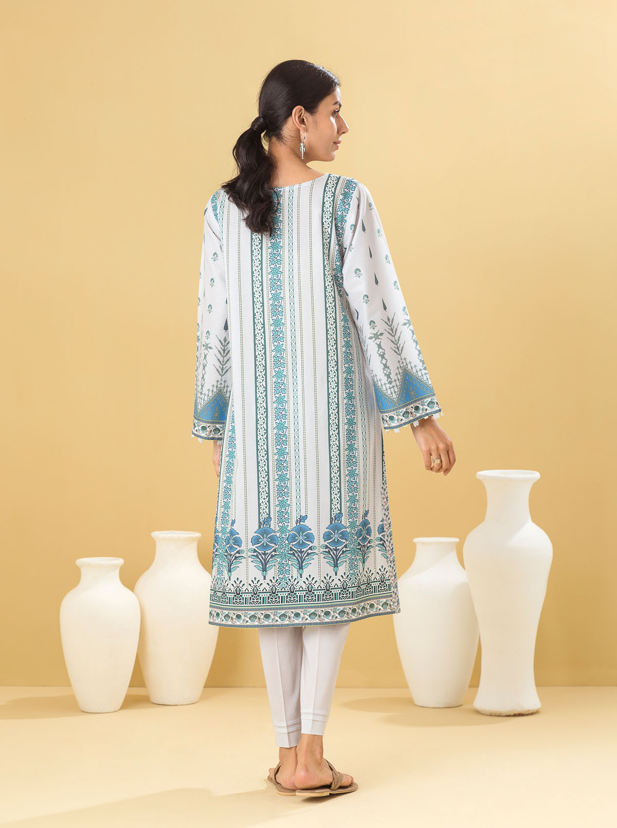 1 PIECE - PRINTED LAWN SHIRT - SPRING ESSENTIAL MORBAGH SU_22