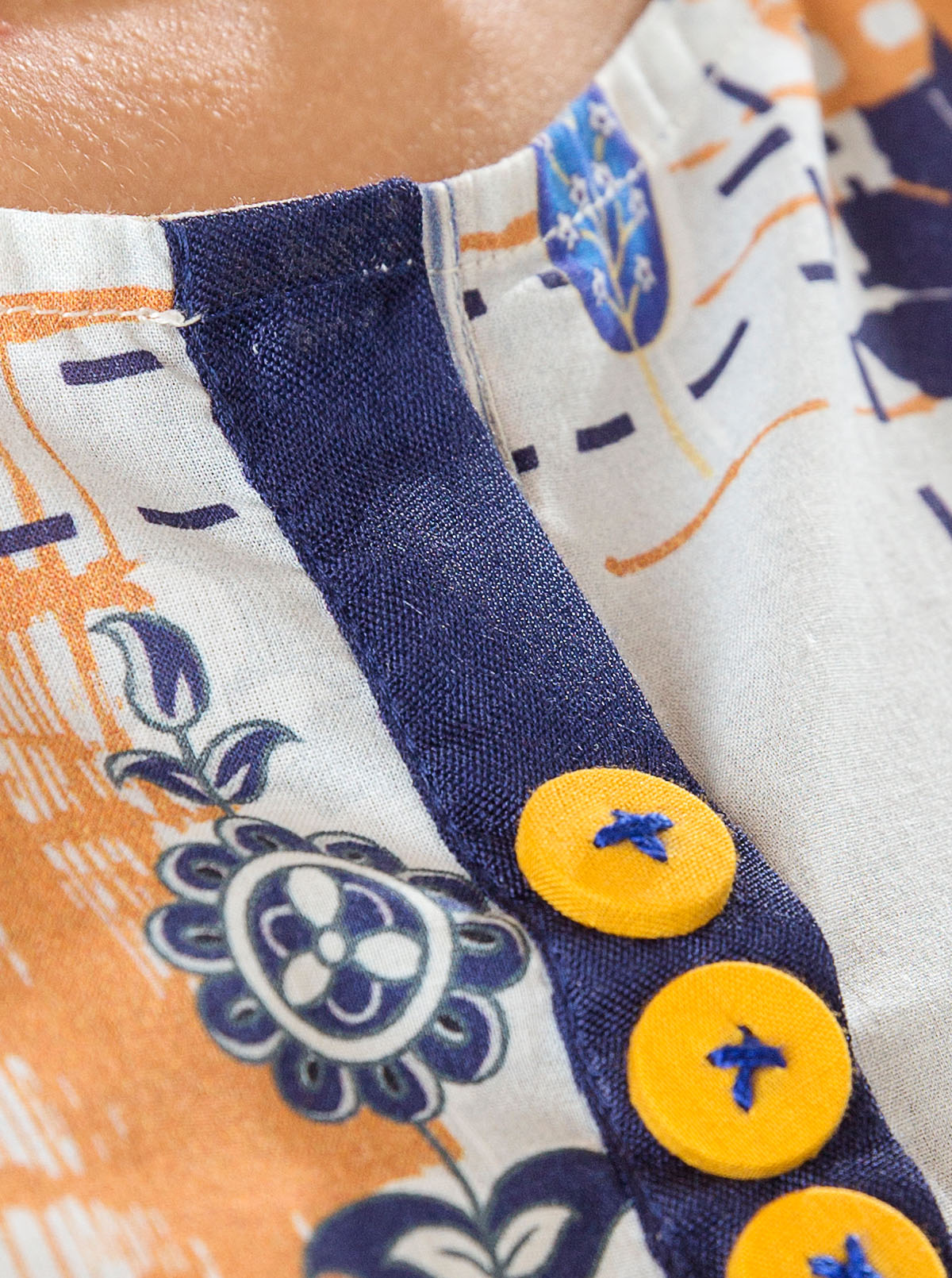 1 PIECE - PRINTED LAWN SHIRT - INDIGO BLOOM MORBAGH SU_22