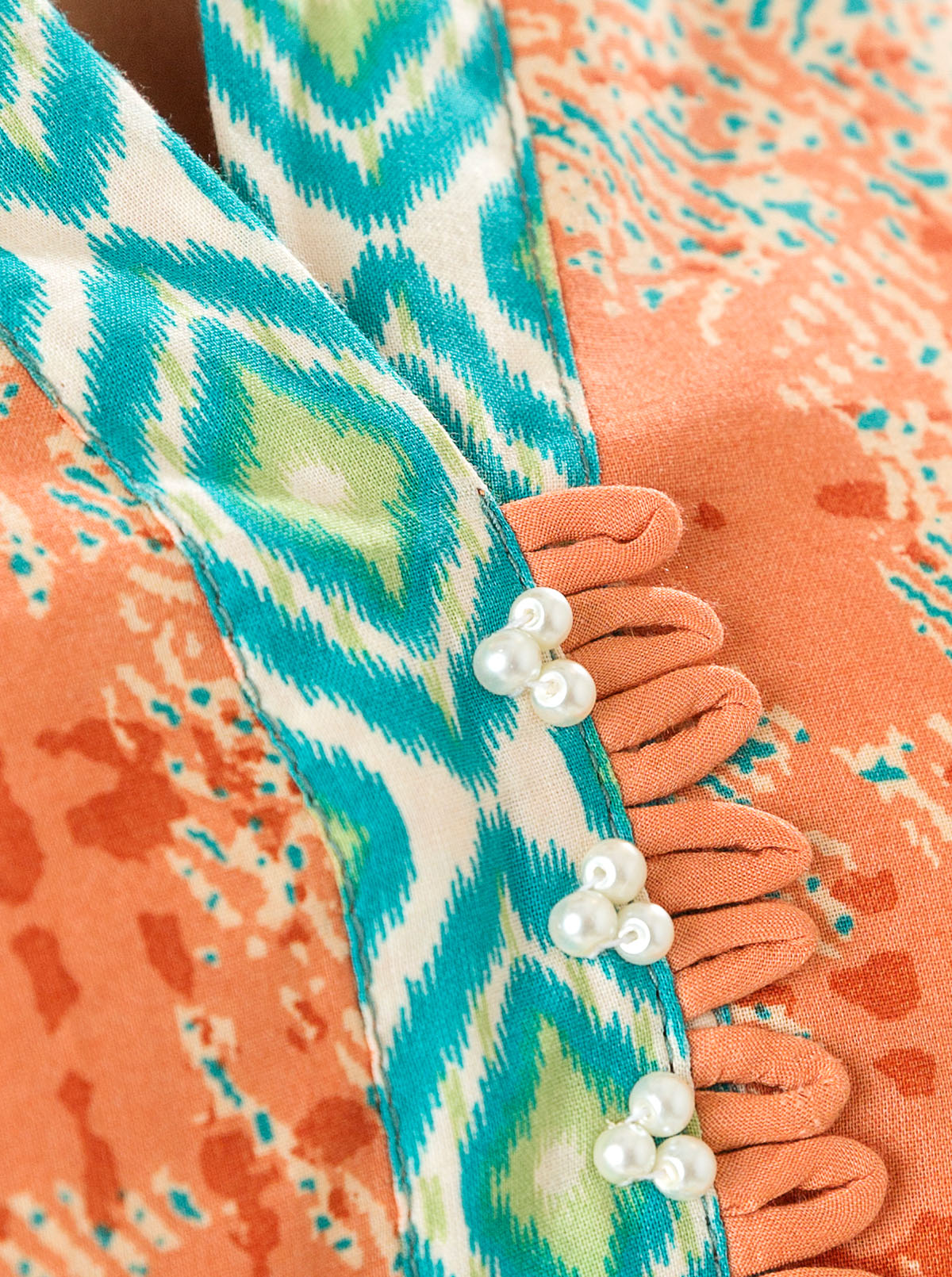 2 PIECE - PRINTED LAWN SUIT - AMBER TONES MORBAGH SU_22