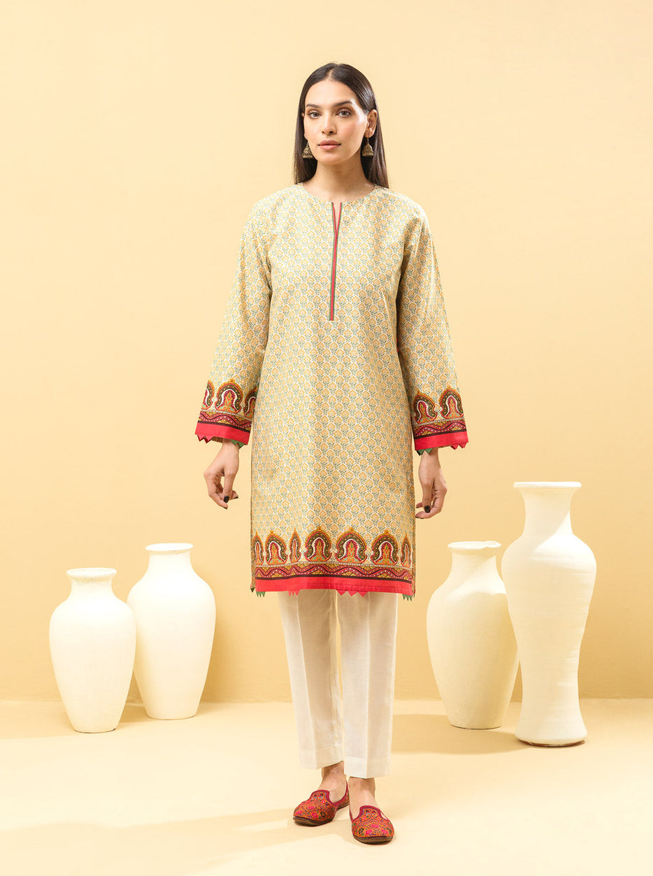 2 PIECE - PRINTED LAWN SUIT - DUSKY BREEZE MORBAGH SU_22