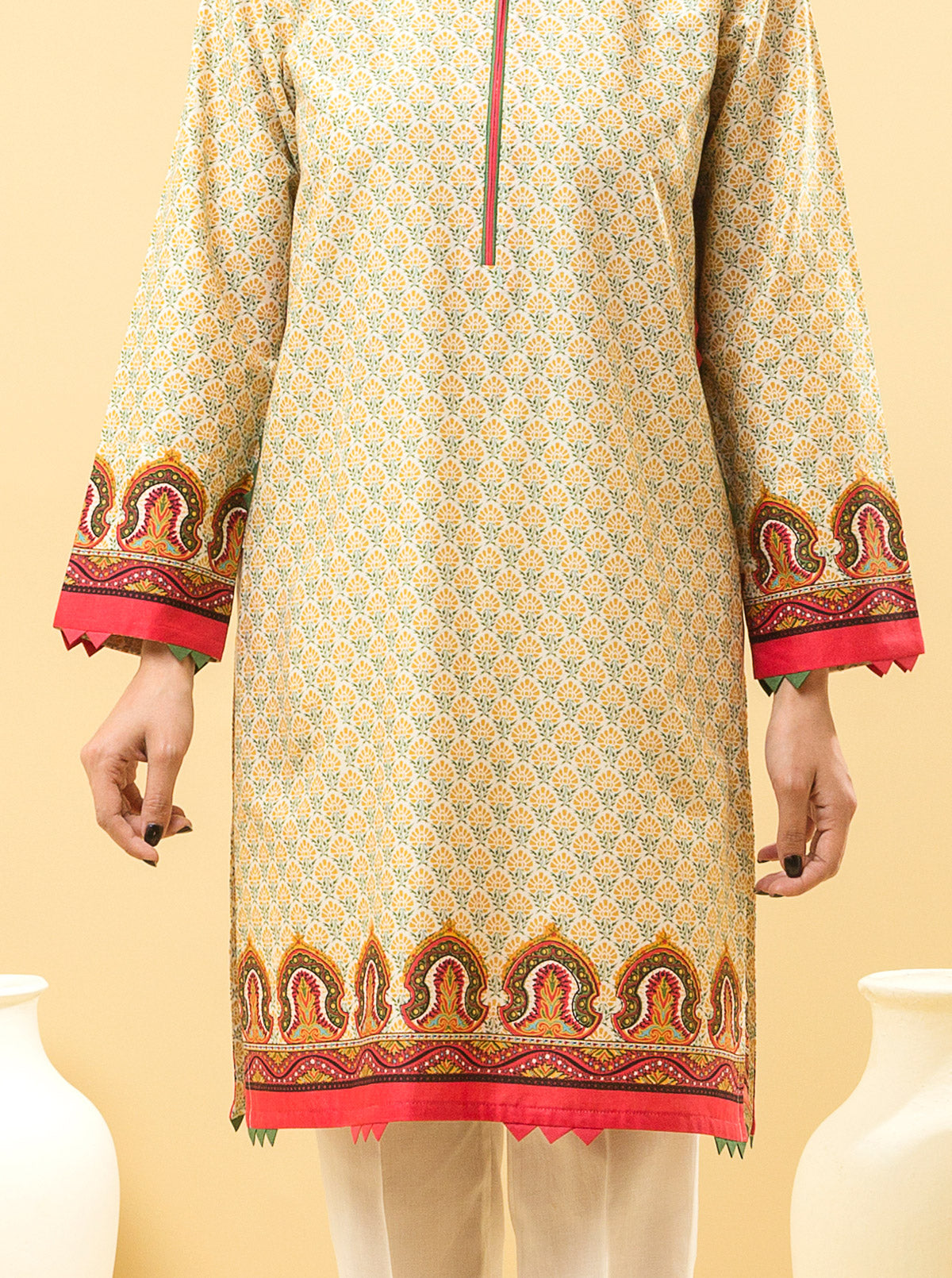 2 PIECE - PRINTED LAWN SUIT - DUSKY BREEZE MORBAGH SU_22