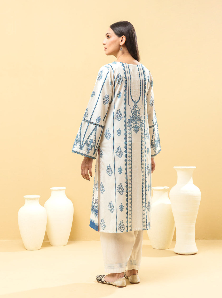 2 PIECE - PRINTED LAWN SUIT - CERULEAN OPAL MORBAGH SU_22