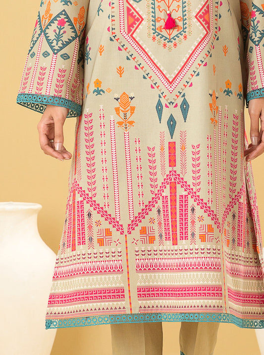 2 PIECE - PRINTED LAWN SUIT - ANTIQUE CRAFT MORBAGH SU_22