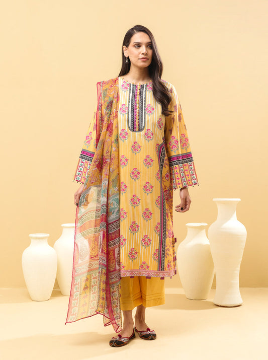 2 PIECE - PRINTED LAWN SUIT - FLORA FANTASIA MORBAGH SU_22