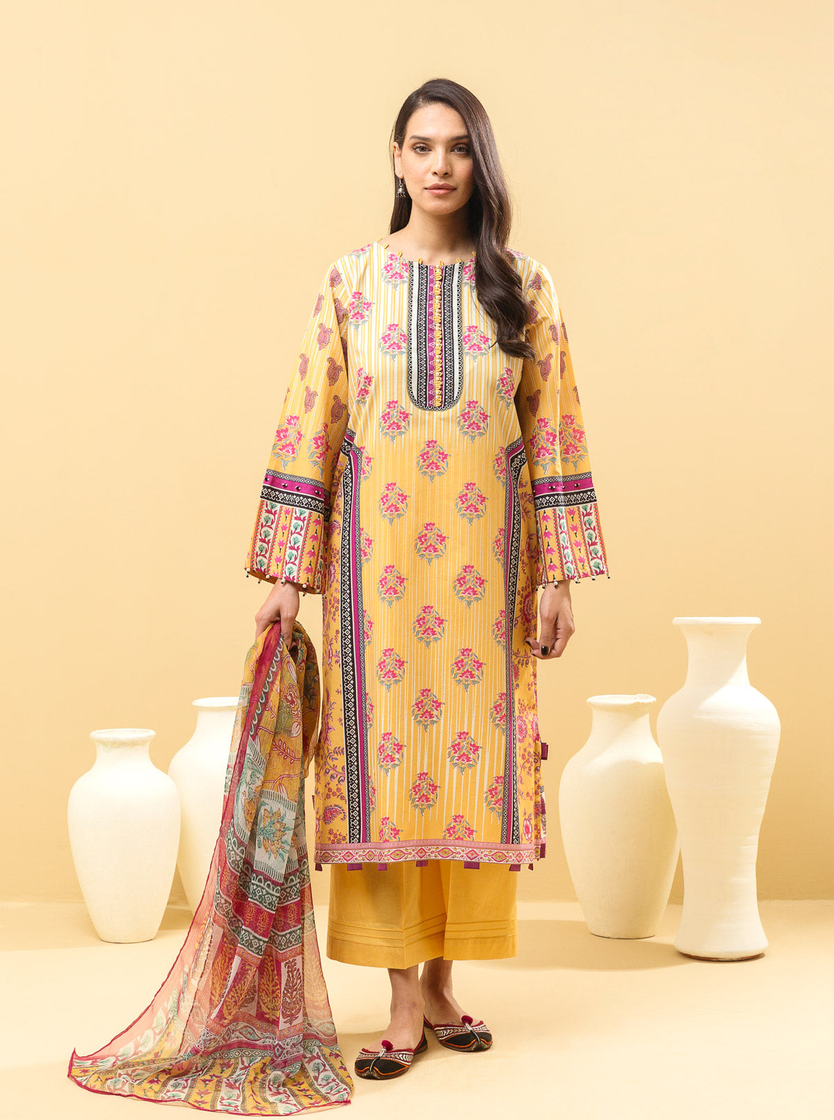 2 PIECE - PRINTED LAWN SUIT - FLORA FANTASIA MORBAGH SU_22
