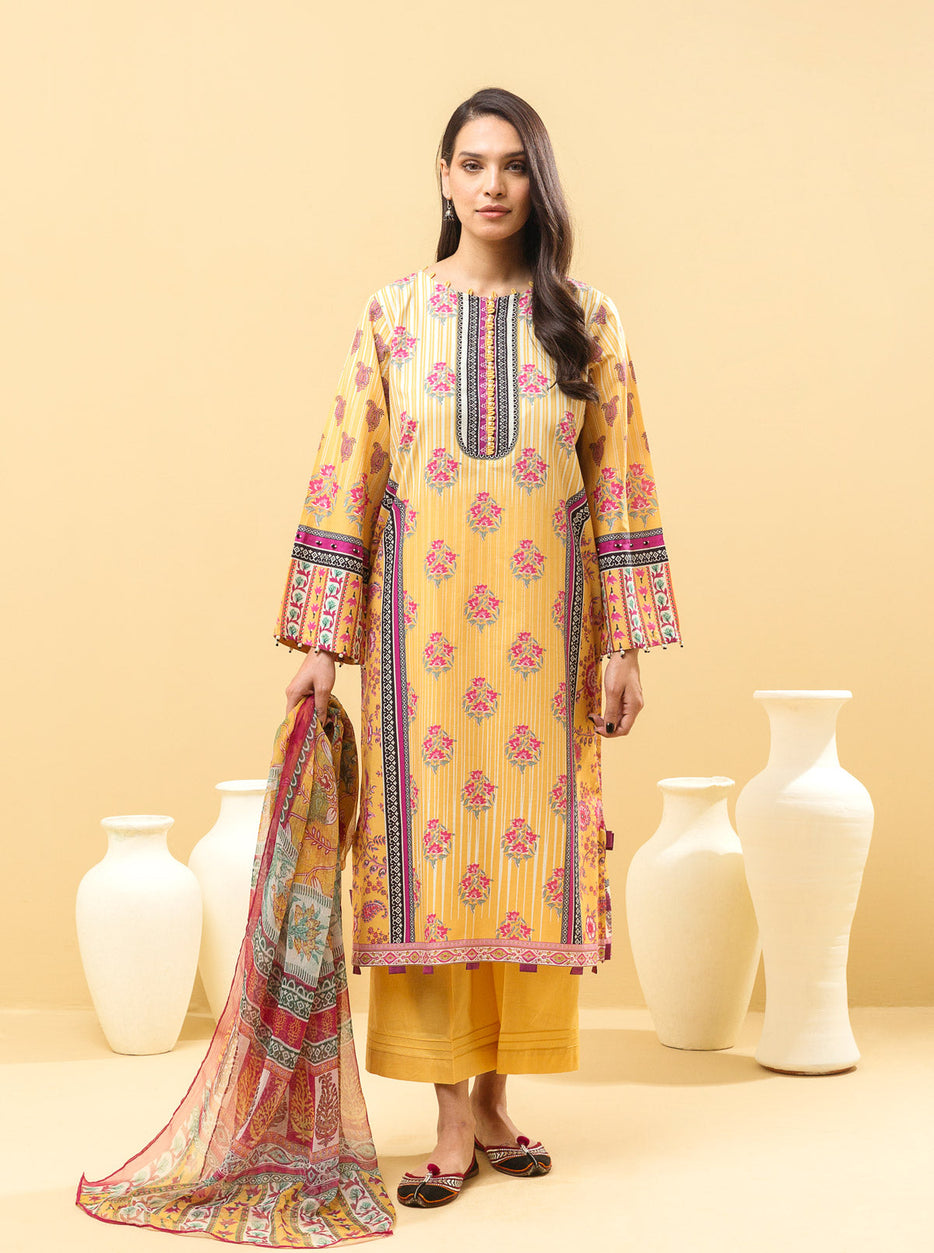 2 PIECE - PRINTED LAWN SUIT - FLORA FANTASIA MORBAGH SU_22
