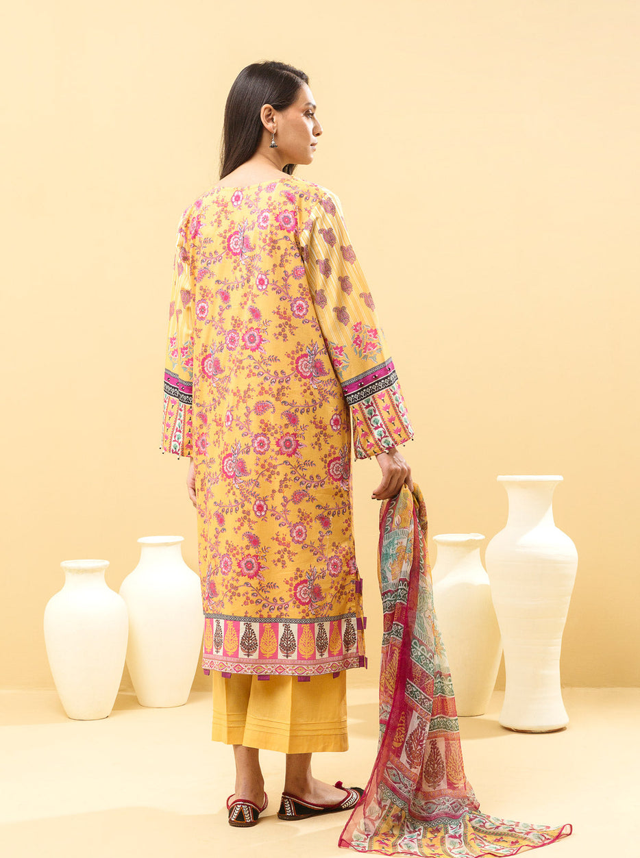 2 PIECE - PRINTED LAWN SUIT - FLORA FANTASIA MORBAGH SU_22