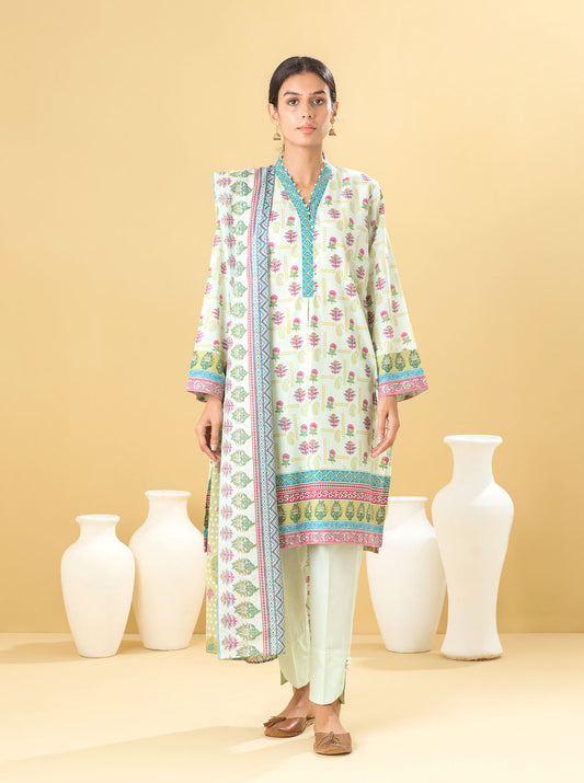 2 PIECE - PRINTED LAWN SUIT - MISTY HINT MORBAGH SU_22