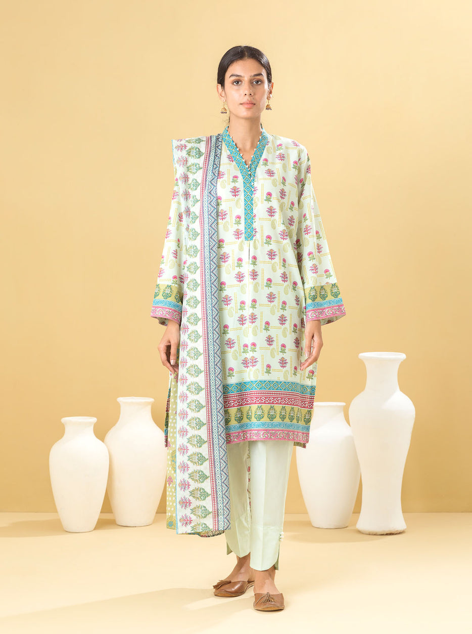 2 PIECE - PRINTED LAWN SUIT - MISTY HINT MORBAGH SU_22