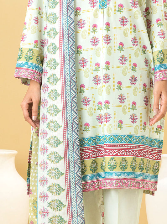 2 PIECE - PRINTED LAWN SUIT - MISTY HINT MORBAGH SU_22