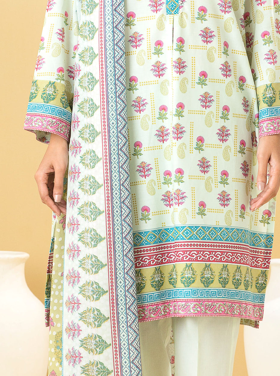 2 PIECE - PRINTED LAWN SUIT - MISTY HINT MORBAGH SU_22