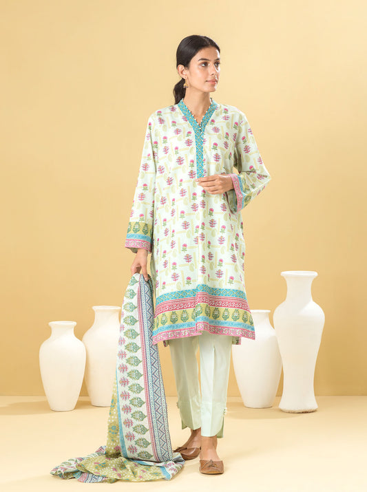 2 PIECE - PRINTED LAWN SUIT - MISTY HINT MORBAGH SU_22