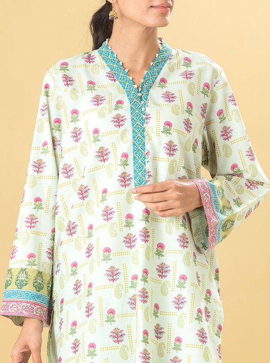 2 PIECE - PRINTED LAWN SUIT - MISTY HINT MORBAGH SU_22