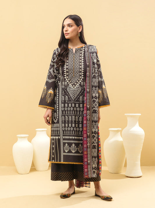 2 PIECE - PRINTED LAWN SUIT - VINTAGE ORNATE MORBAGH SU_22