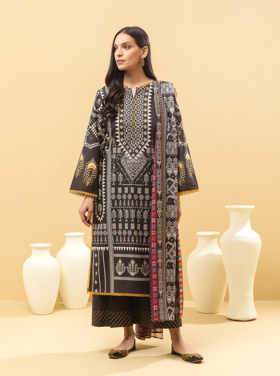 2 PIECE - PRINTED LAWN SUIT - VINTAGE ORNATE MORBAGH SU_22
