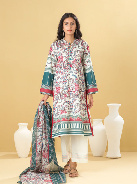 2 PIECE - PRINTED LAWN SUIT - CLASSIC CHINTZ MORBAGH SU_22