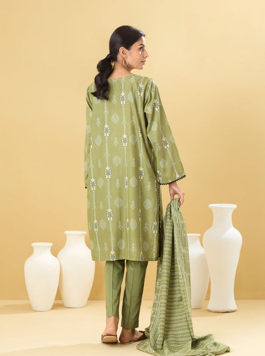 3 PIECE - PRINTED LAWN SUIT - TIMELESS SAGE MORBAGH SU_22