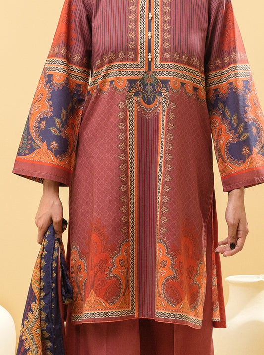 3 PIECE - PRINTED LAWN SUIT - LUSCIOUS RADIANCE MORBAGH SU_22