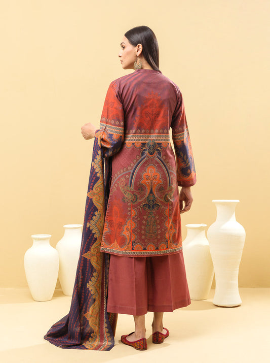 3 PIECE - PRINTED LAWN SUIT - LUSCIOUS RADIANCE MORBAGH SU_22