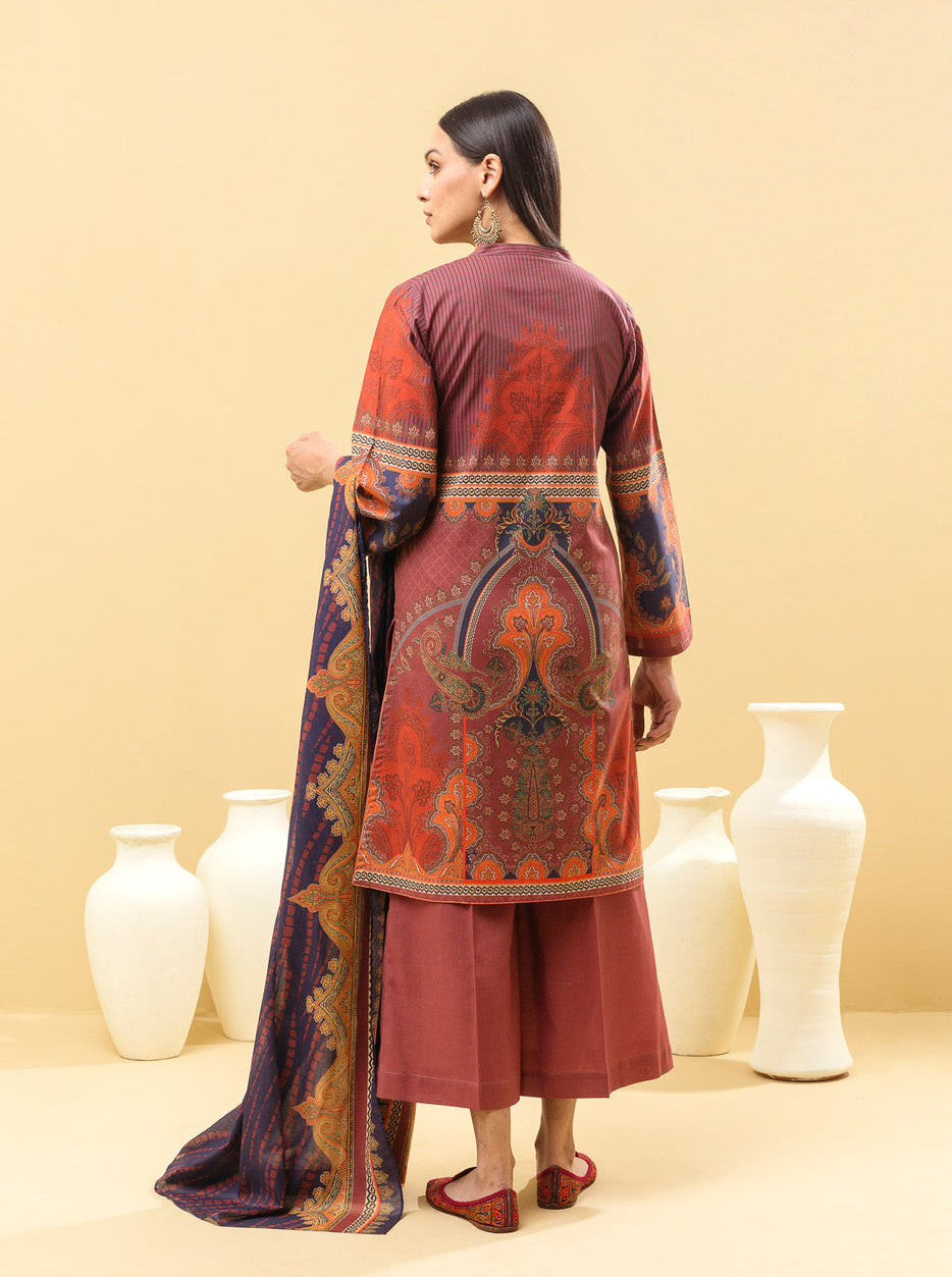 3 PIECE - PRINTED LAWN SUIT - LUSCIOUS RADIANCE MORBAGH SU_22