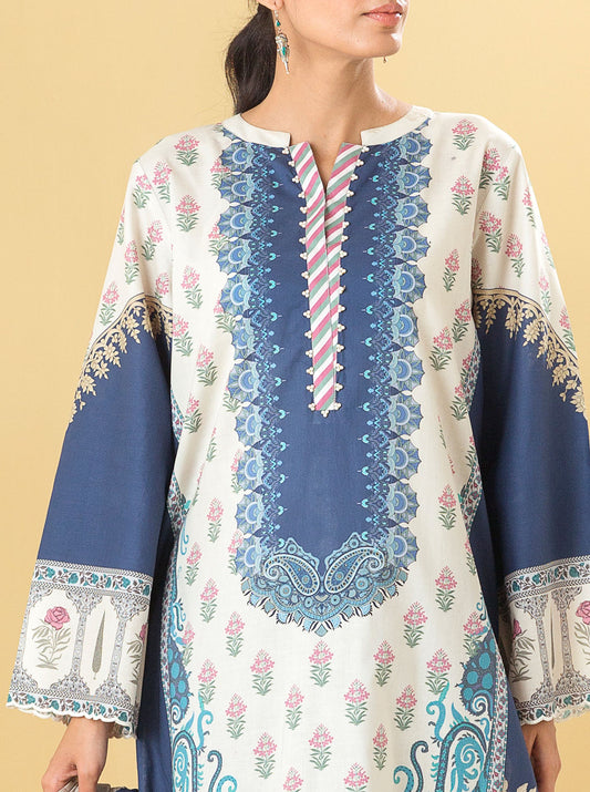 3 PIECE - PRINTED LAWN SUIT - ORIENTAL ESCAPE MORBAGH SU_22