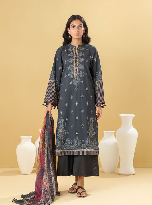 3 PIECE - PRINTED LAWN SUIT - MYSTIQUE MUSE MORBAGH SU_22