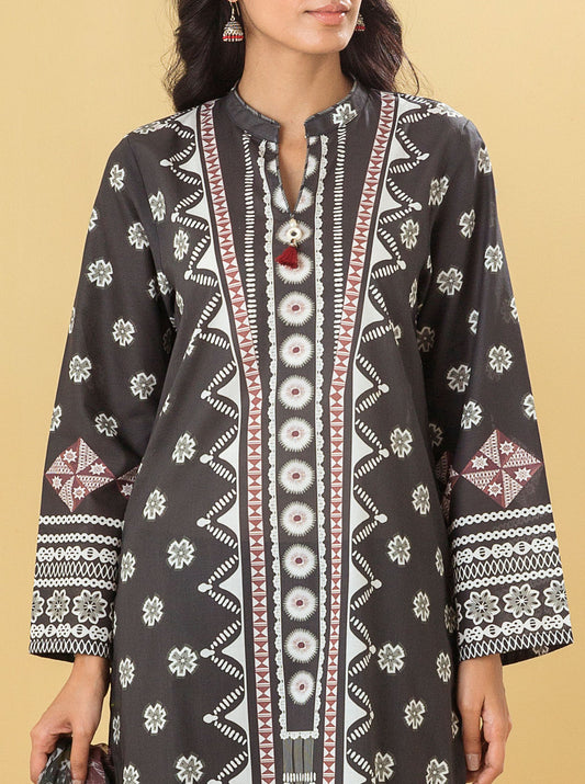 3 PIECE - PRINTED LAWN SUIT - NOIR HUES MORBAGH SU_22