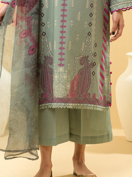 3 PIECE - PRINTED LAWN SUIT - NOUVEAU CHARM MORBAGH SU_22