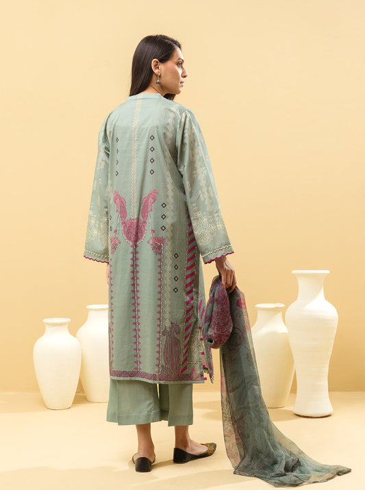 3 PIECE - PRINTED LAWN SUIT - NOUVEAU CHARM MORBAGH SU_22
