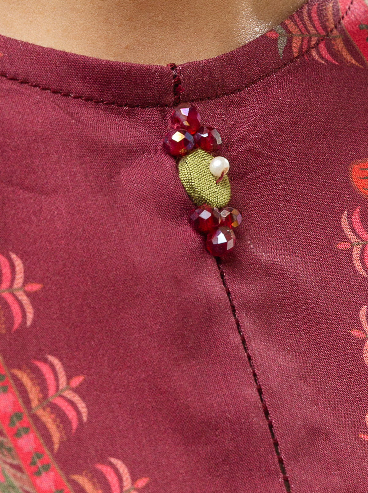 3 PIECE - PRINTED LAWN SUIT - AURORA RED MORBAGH SU_22