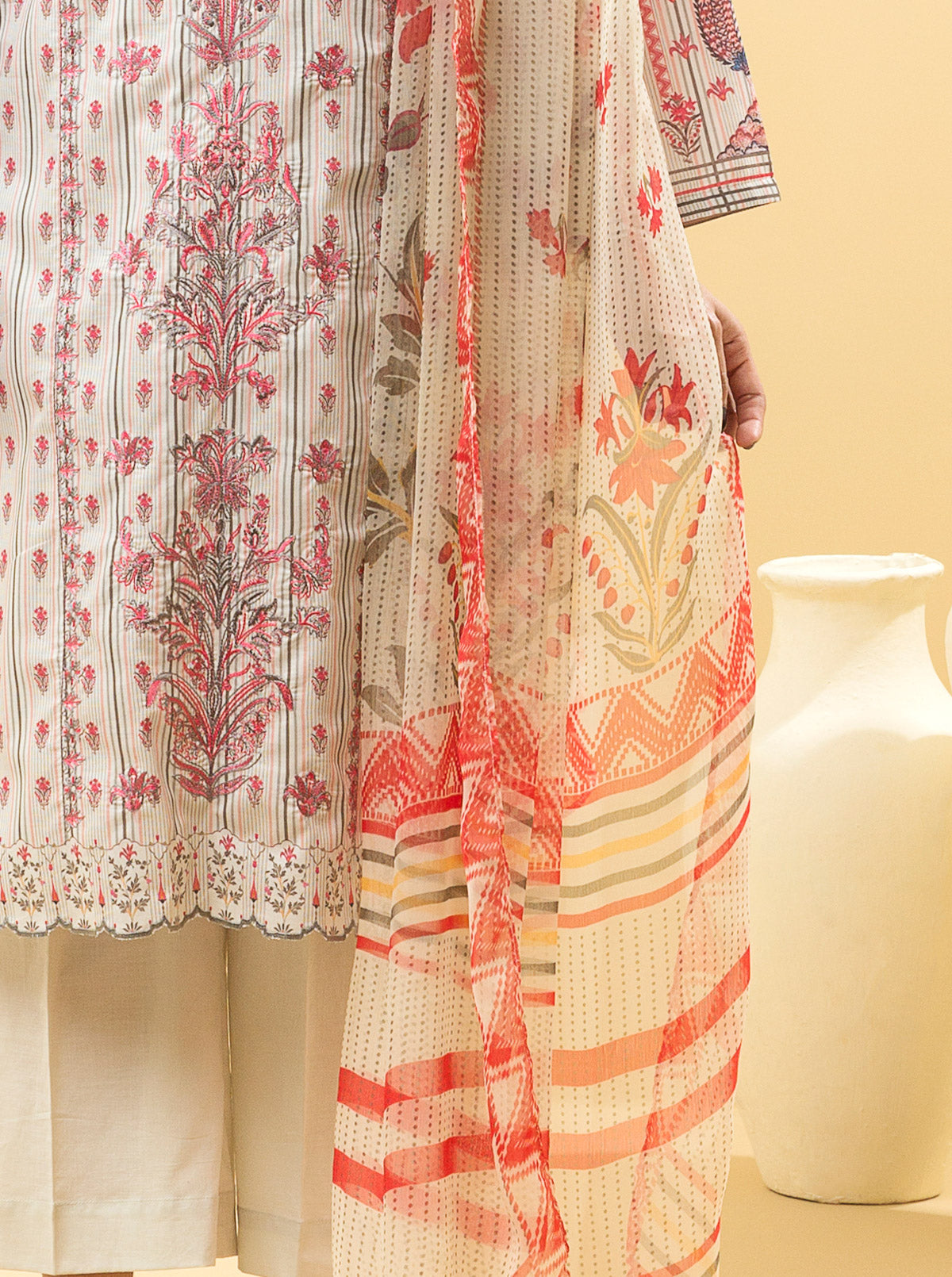 3 PIECE - EMBROIDERED LAWN SUIT - MELLIFLUOUS MELODY MORBAGH SU_22