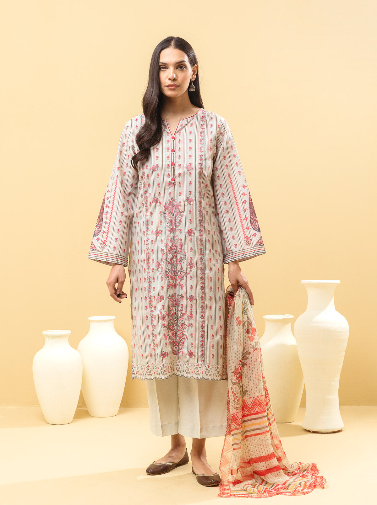 3 PIECE - EMBROIDERED LAWN SUIT - MELLIFLUOUS MELODY MORBAGH SU_22